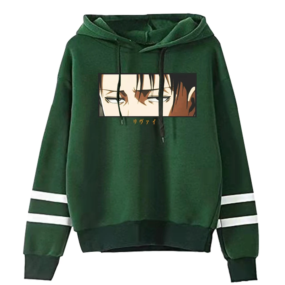 

2021 Japanese Anime Around Hooded Autumn Long Sleeves Attack on Titan Anime Eyes Clothes Cool Hoodies