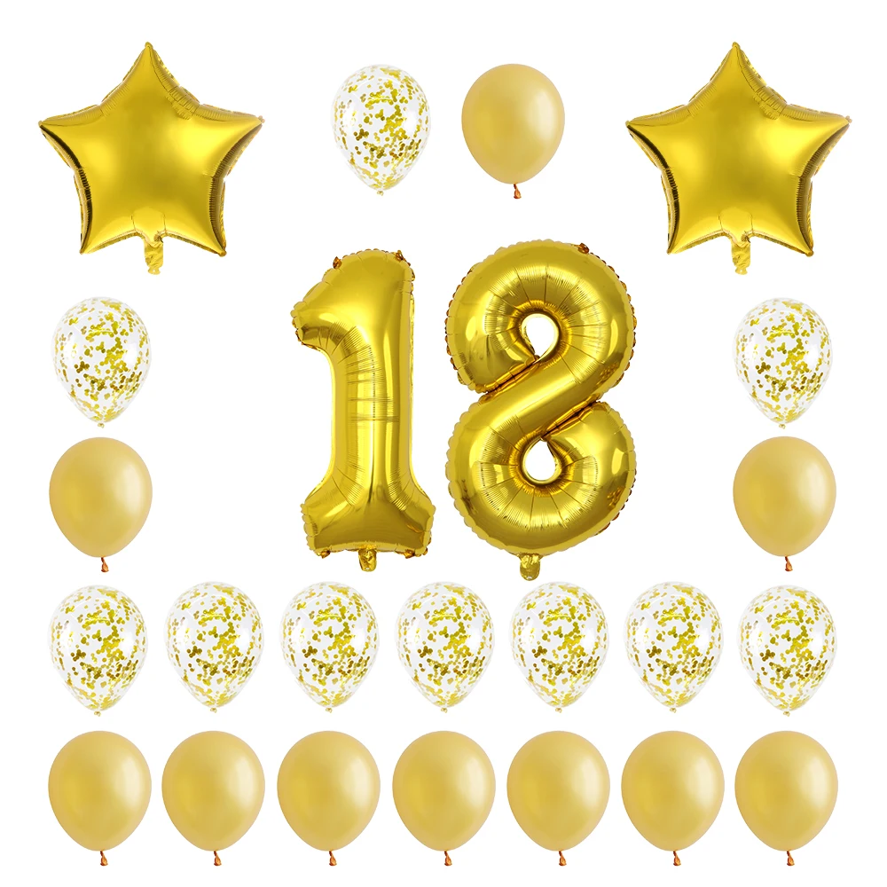 Воздушный шар для дня рождения Воздушные шары из фольги в виде цифр 18 20 25 30 40 50 24