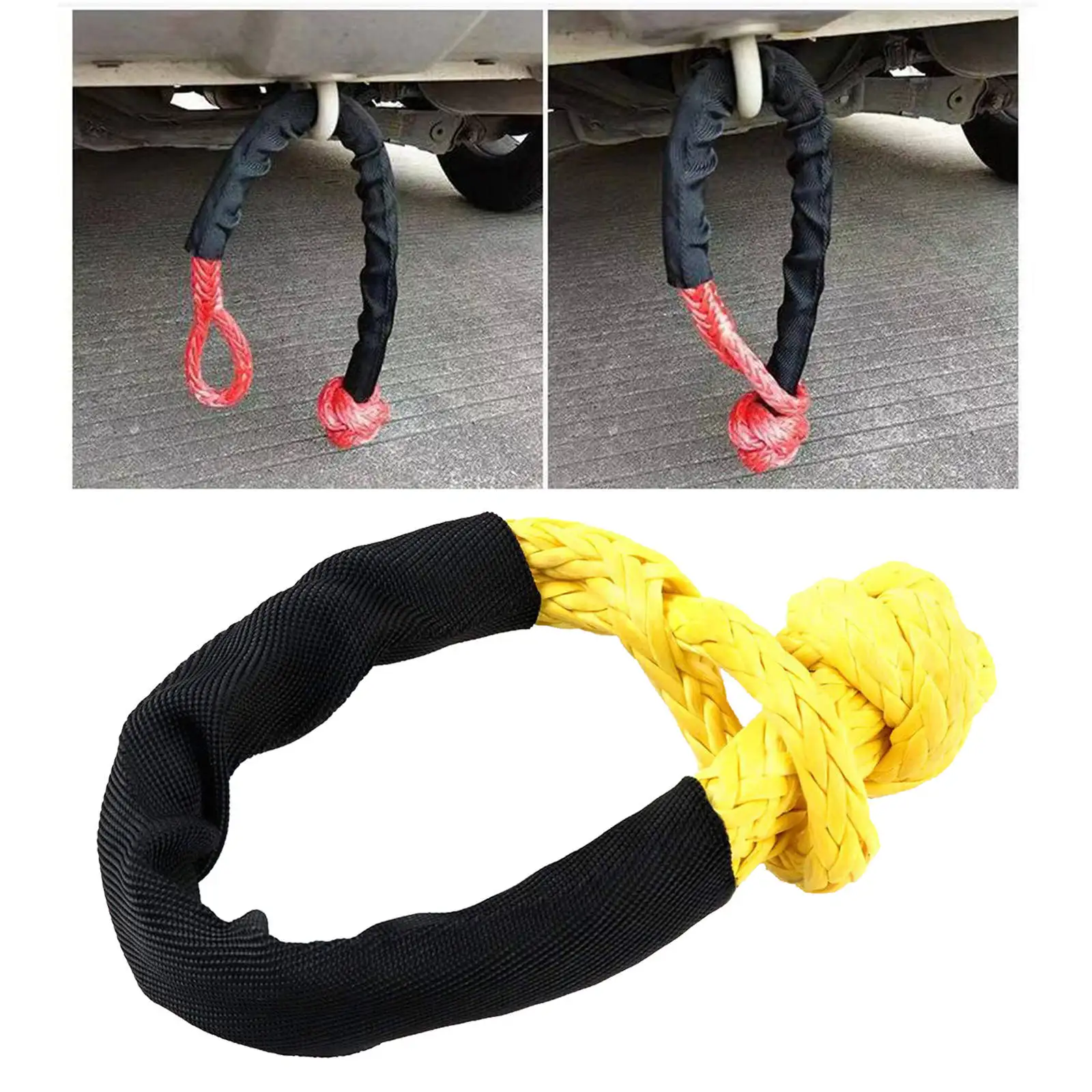 

Soft Shackle Rope with Protective Sleeve for Vehicle Recovery