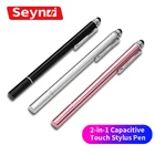 SeynLi 2 в 1 Универсальный емкостный стилус ручка сенсорный экран ручка для Xiaomi Samsung Note телефон планшет Умная Ручка Карандаш для рисования