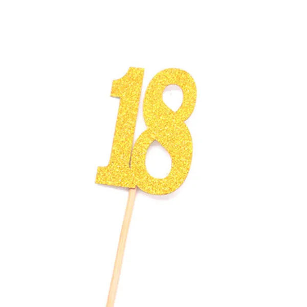 10 шт. топперы для кексов на день рождения|Товары украшения тортов| |