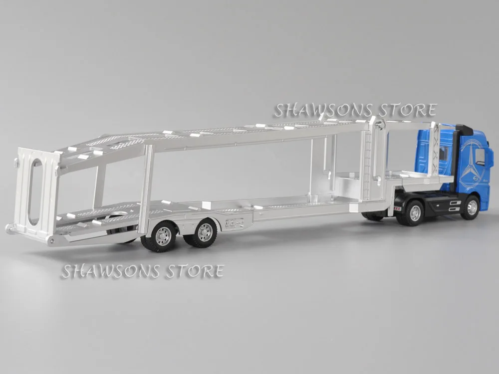 Модель литая автомобиля в масштабе 1:50 трактор Actros 40 см автовоз миниатюрная