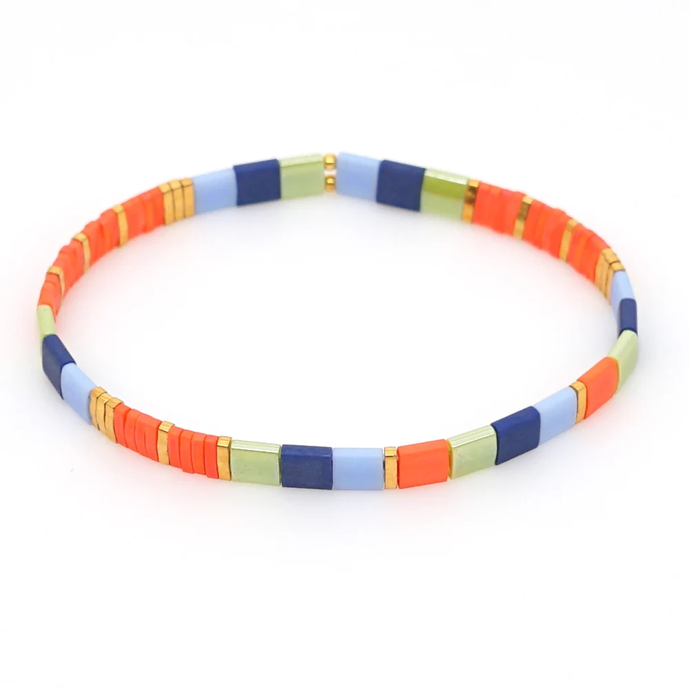 

Rttooas MIYUKI Bracelet Rainbow Tila Beads Bracelets Pulseira Mujer 2020 Women Jewelry Colorful Bohemian Summer Beach Handmade