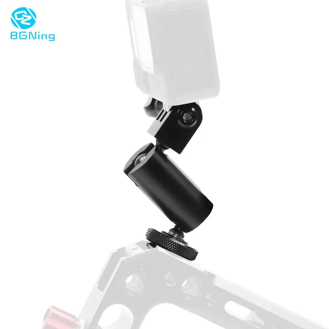 

Адаптер для штатива Magic Arm Cold Shoe + крепление 1/4 дюйма с двойной головкой 360 регулируемый кронштейн для светильник Gopro 8 9 Insta360 ONE R