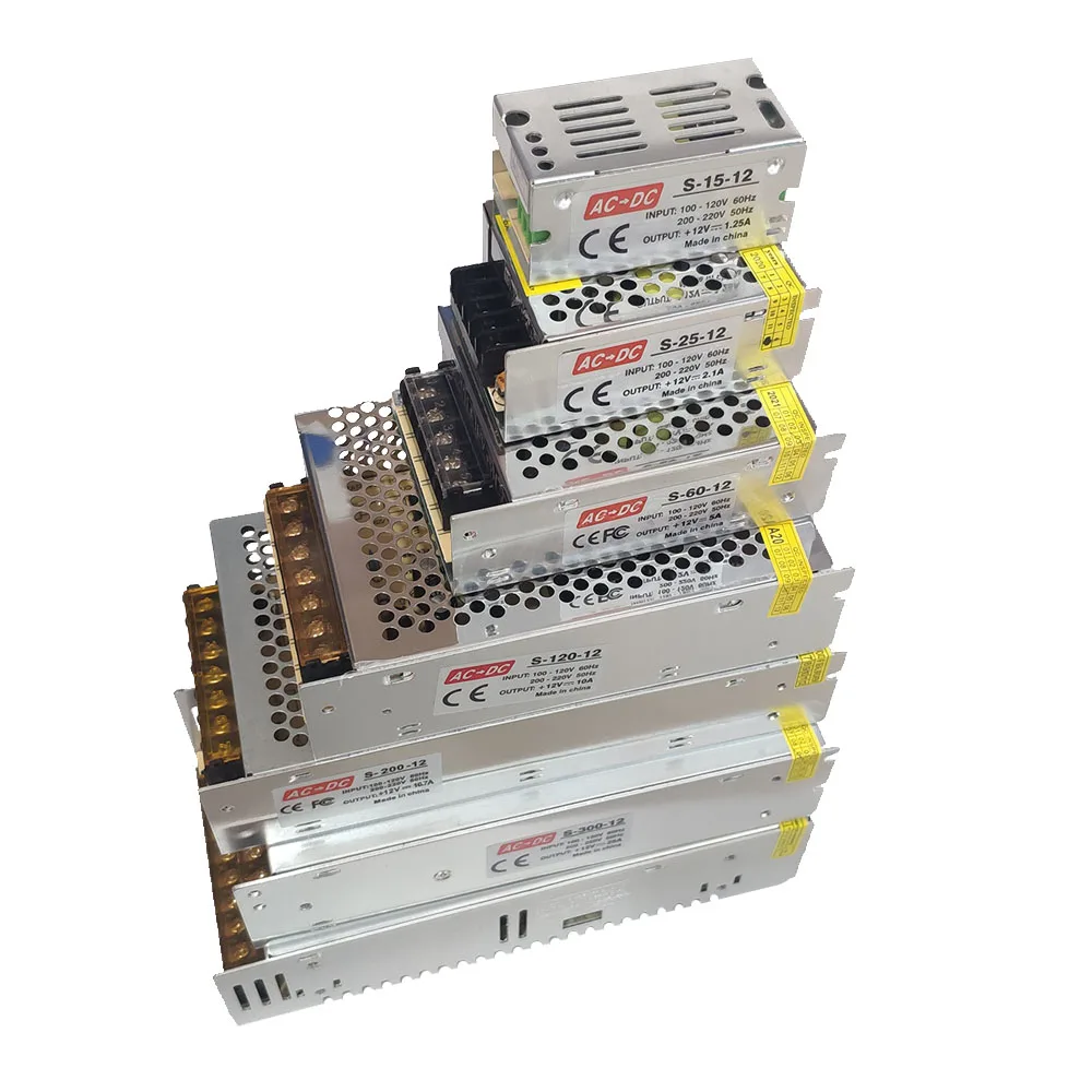 Питание AC DC 110V 220V TO 5V 12V 24V 48V освещение Трансформатор 2A 5A 10A 20A 30A 33A 50A светодиодный