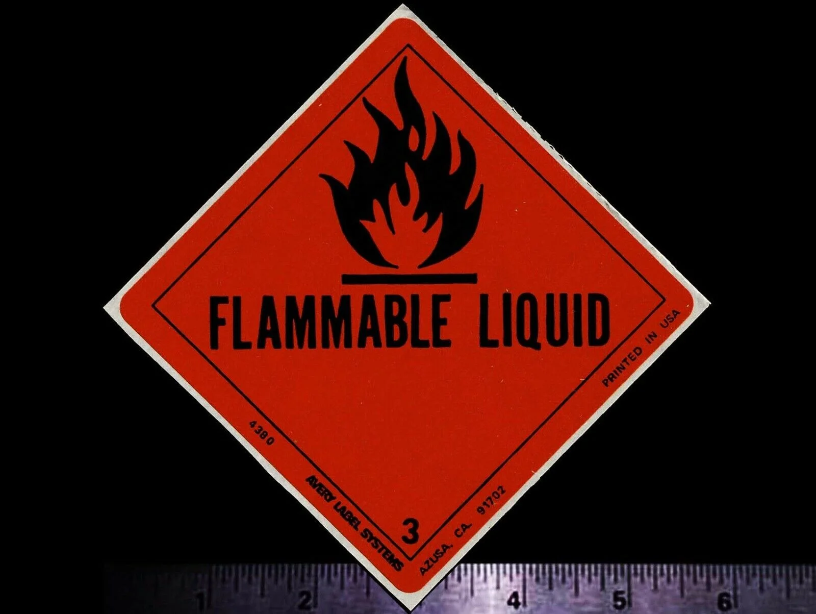 

For x2 FLAMMABLE LIQUID - Original Vintage 1960’s 70’s Racing Decal/Sticker GAS OIL