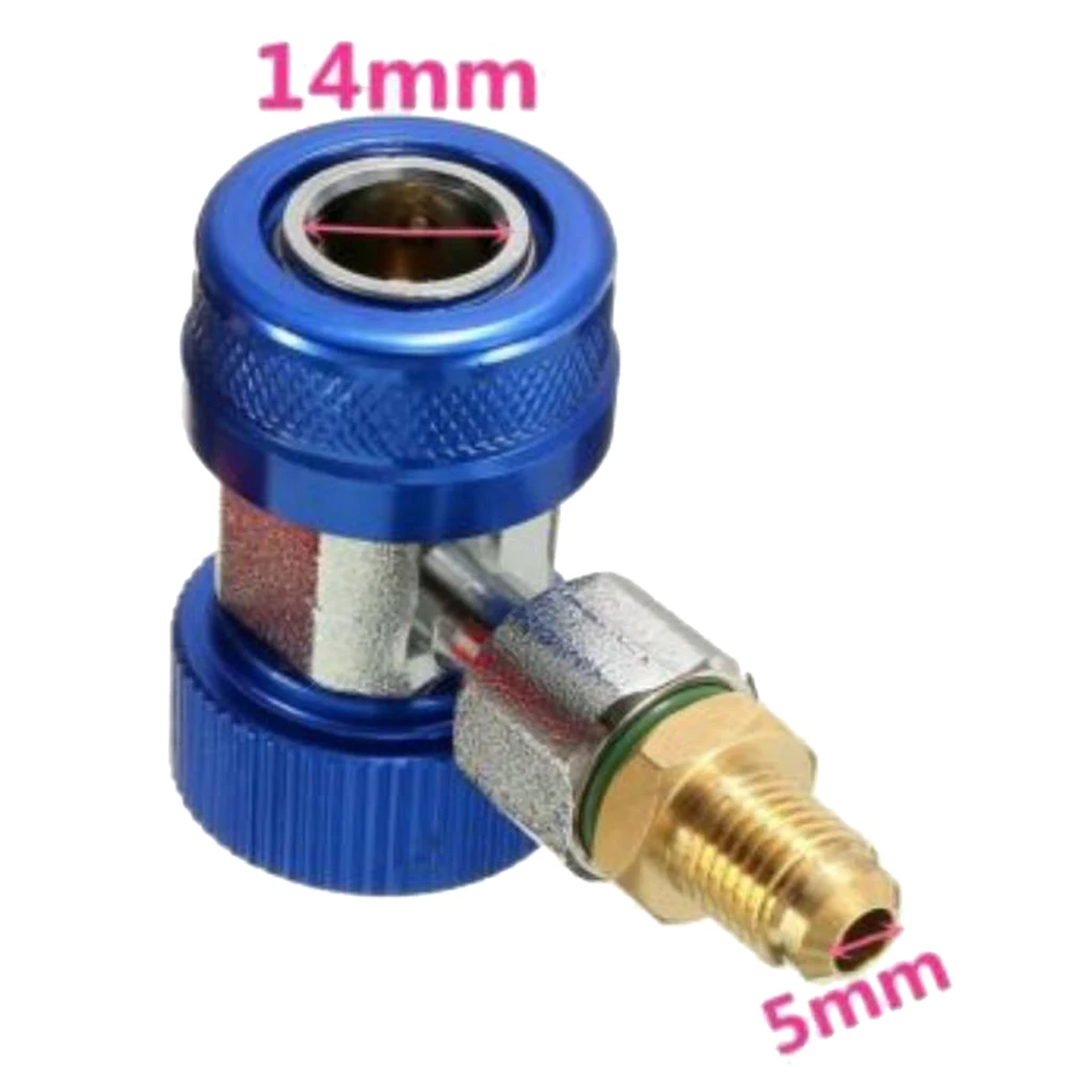 

1/4 '' Air Conditioning Low Pressure Adapter, Metal Quick Coupling Safety Valve,