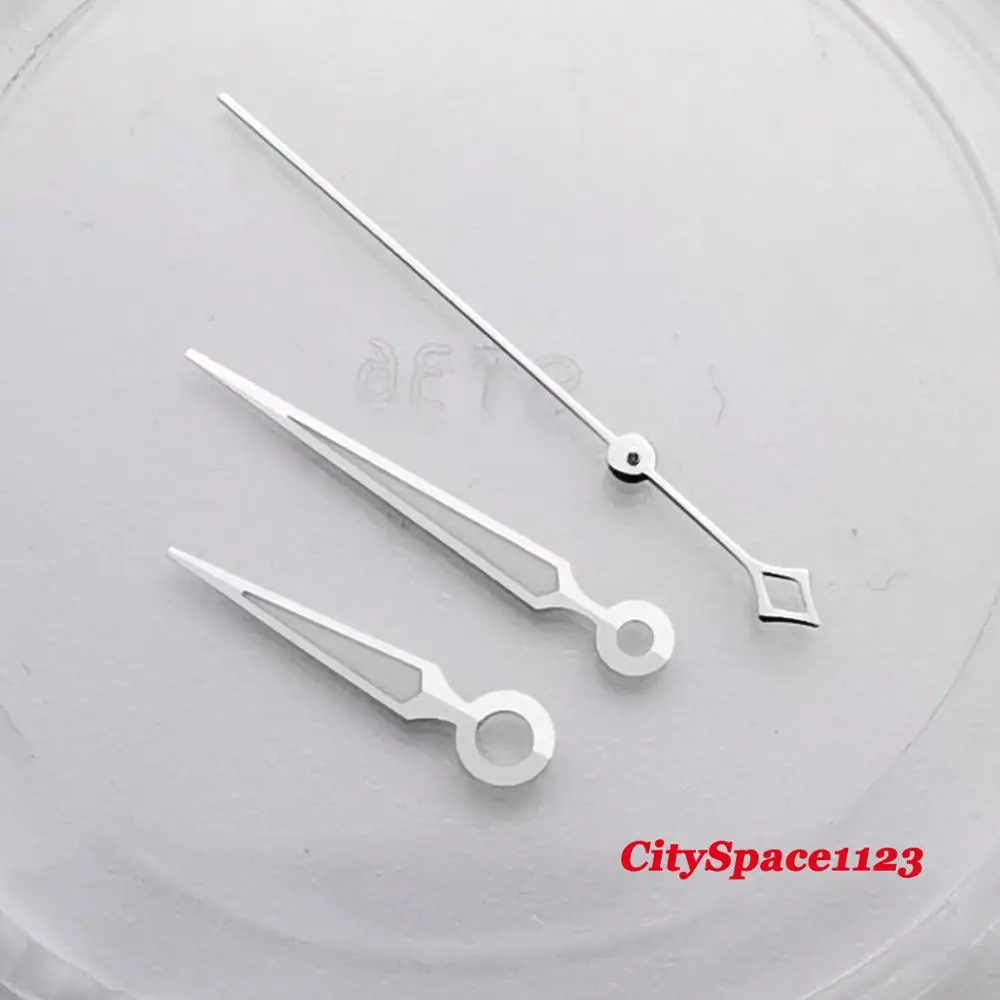 

Corgeut silver watch hands fit Miyota 8215 8205 dg2813 st1612 movement watch parts