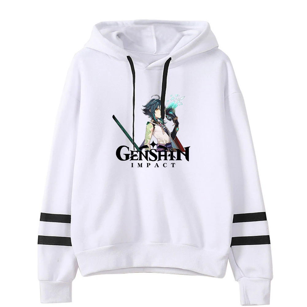 

Genshin Impact Clothing Parallel Bars Hoodies Women Sweatshirt Casual Pullover Women Slim Hoodie Genshin Impact