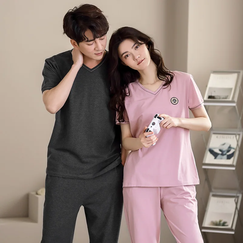 Пижама женская с коротким рукавом и штаны | Женская одежда