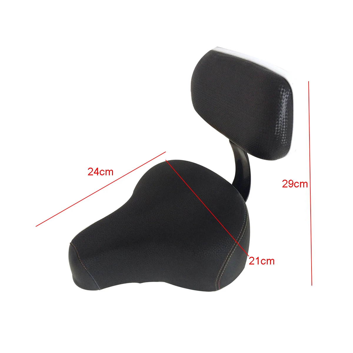 

Universal Bicycle Saddle Electric Vehicle Bike Scooter Saddle Seat With Backrest Extra Wide Big Bum Bike Seat For Outdoor Cycle