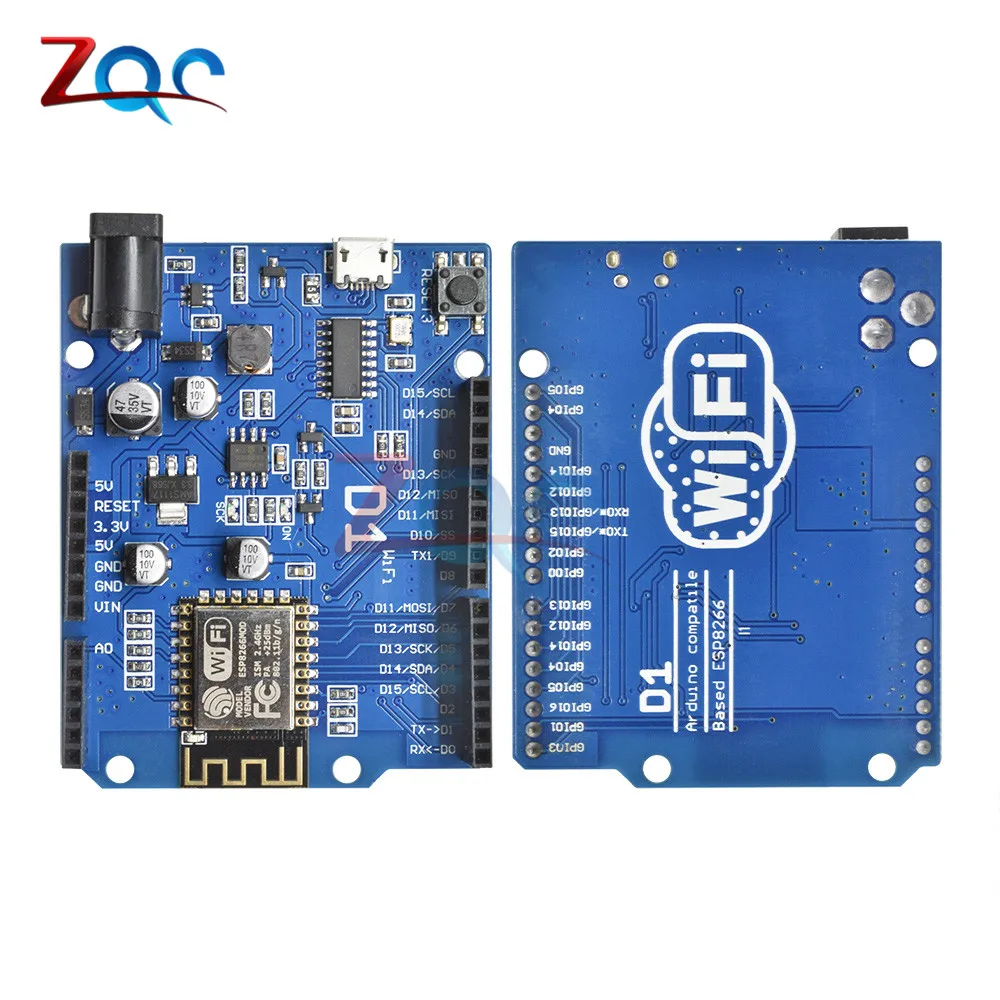 Плата разработки беспроводного модуля WeMos D1 Mini CH340 ESP8266 ESP-12E WiFi для Arduino R3 IDE |