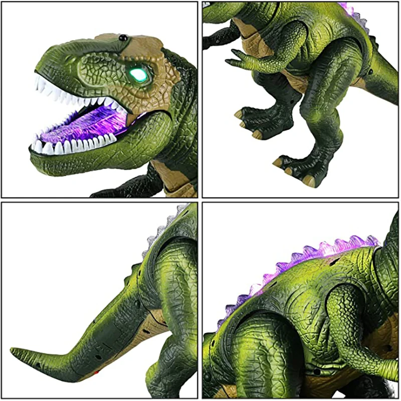 Remote Control T-Rex Dinosaur Toys Realistic Jurassic Radio-Control Dino  With Glowing Eyes,Walking ,Shaking Head For Kids enlarge