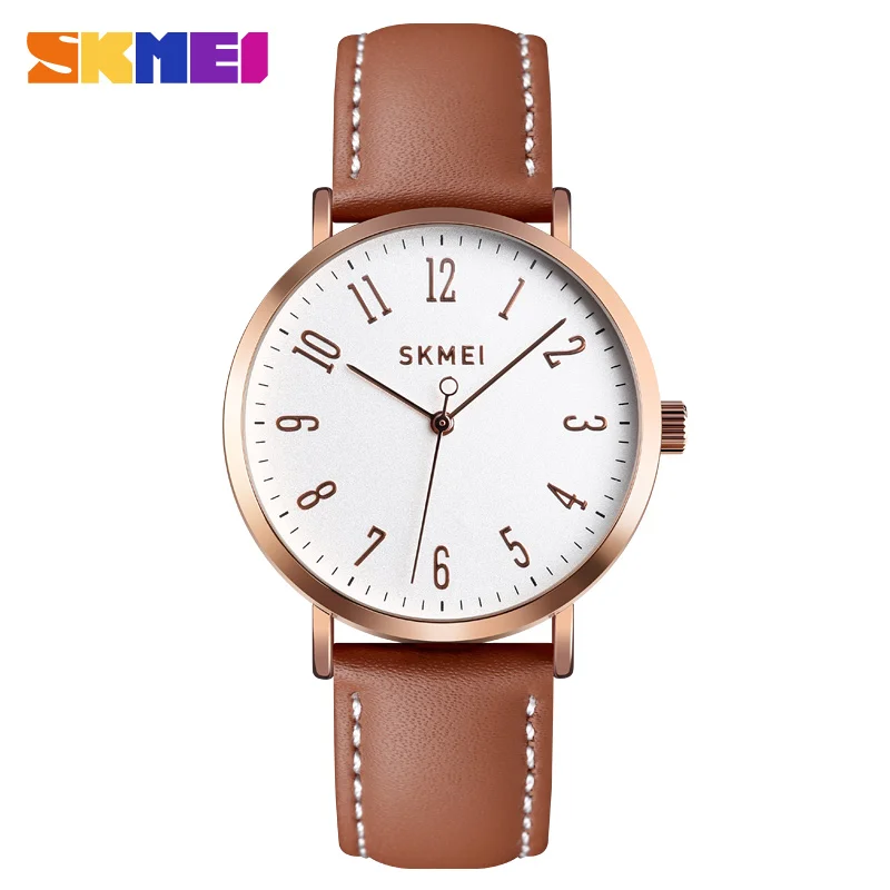

SKMEI Women's Watches Fashion Ladies Watches Women Leather Clock Dress Wristwatch Luxury Relogio Feminino Bayan Kol Saati 1463