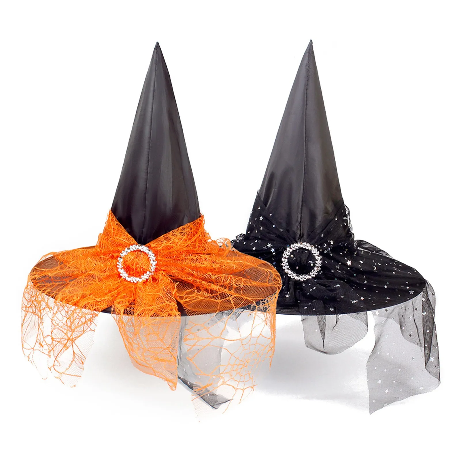 1 шт. шляпа ведьмы на Хэллоуин заостренный декор сетчатая головной убор косплей
