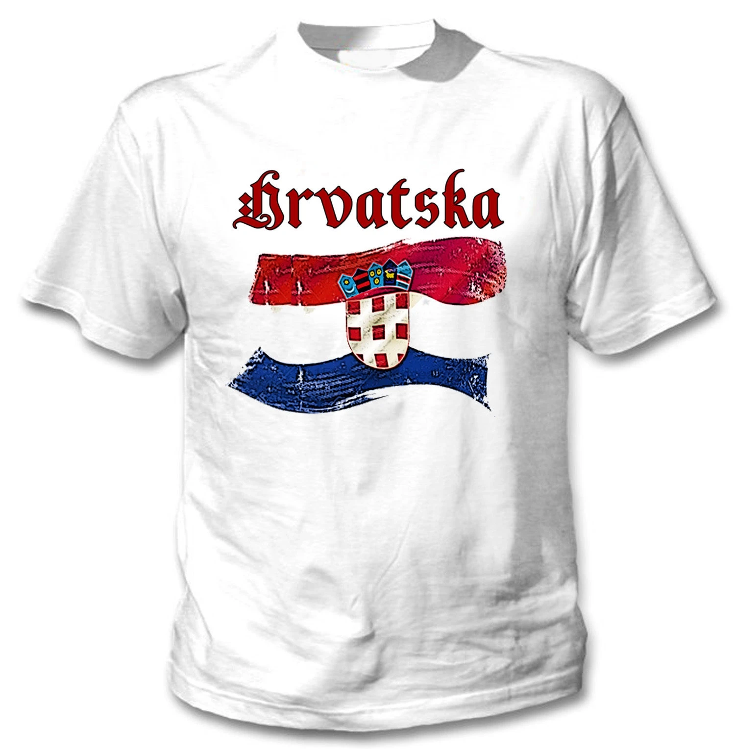 

Croatia New White Cotton Tshirt Tshirt Hot Fashion Top Free Shipping 2019 Officia Shirts Summer Shortsleeve Plus Size