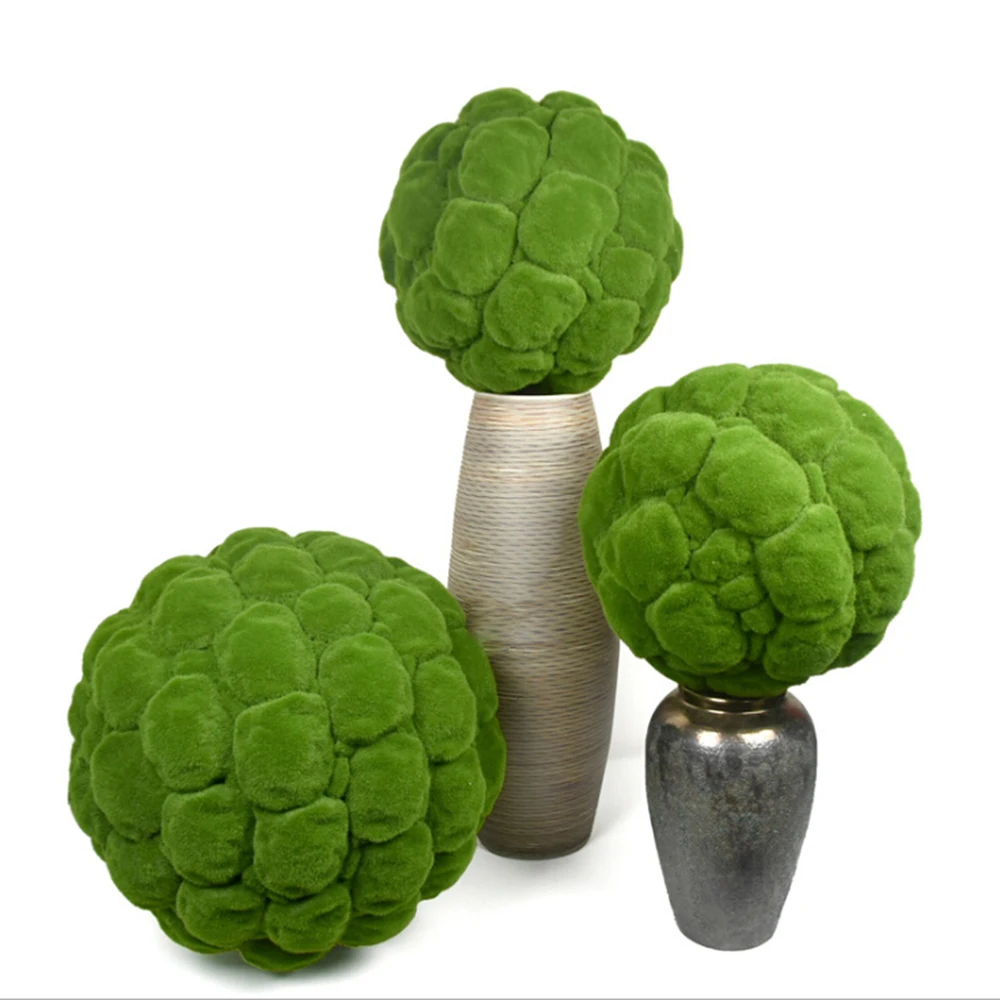 Искусственное украшение сделай сам имитация шаров Моха растение растения для