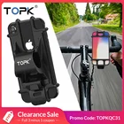 TOPK держатель для телефона на велосипед для iPhone x 8 7 6s Plus, регулируемая подставка для телефона на велосипед для samsung S9 Note 9 Plus Xiaomi huawei p20 lite