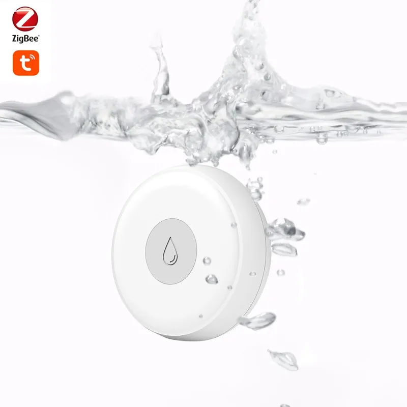 

Zigbee Smart Home Water Leak Sensor Wireless Flooding Detector Water Leakage Detection Alert Water Level Overflow Alarm