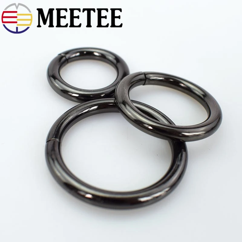 5 шт. Meetee 20-50 мм металлическая d-образная кольцевая Пряжка открывающаяся Пружинная Застежка Пряжка собачий ошейник Пряжка Сумка ремень аксессуары для одежды