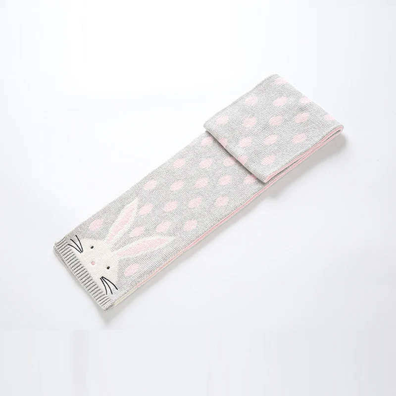 Шапка шарф перчатки набор детские зимние наушники шапка Помпон теплые из трех