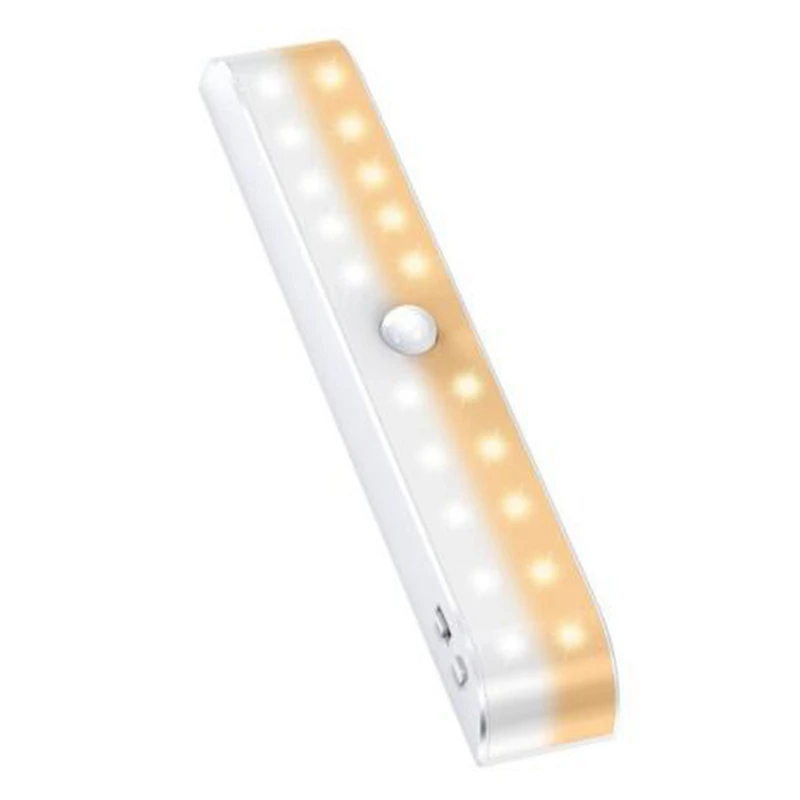

Топ 20LED шкаф светильник Яркость Управление движения Сенсор лампа для шкаф для одежды шкаф USB Перезаряжаемые светильник Инж