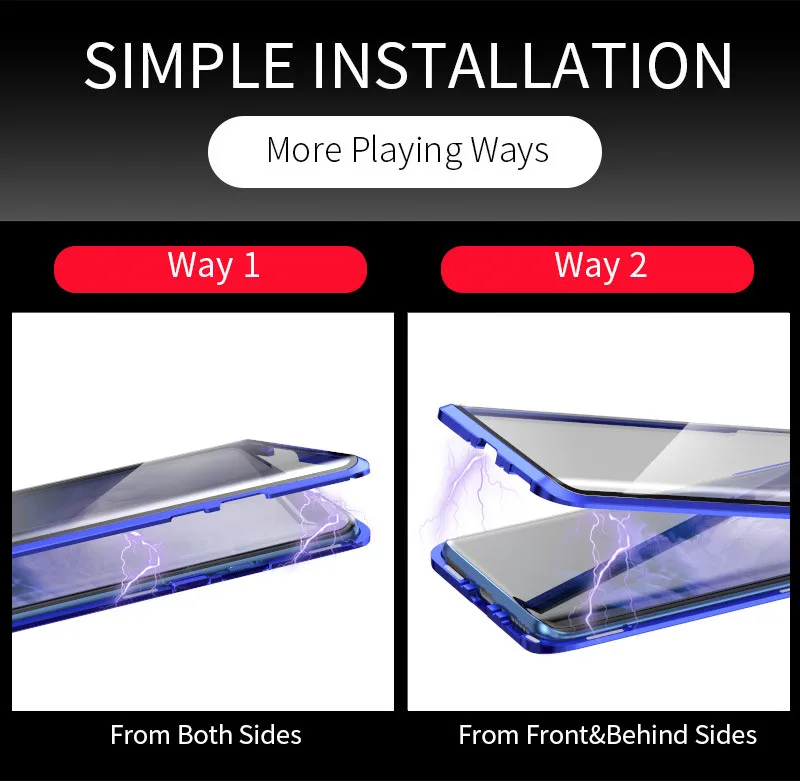 Чехол с магнитной застежкой для OnePlus 7T 1 + 7t 7 Pro One Plus 6 6t двухсторонний стеклянный