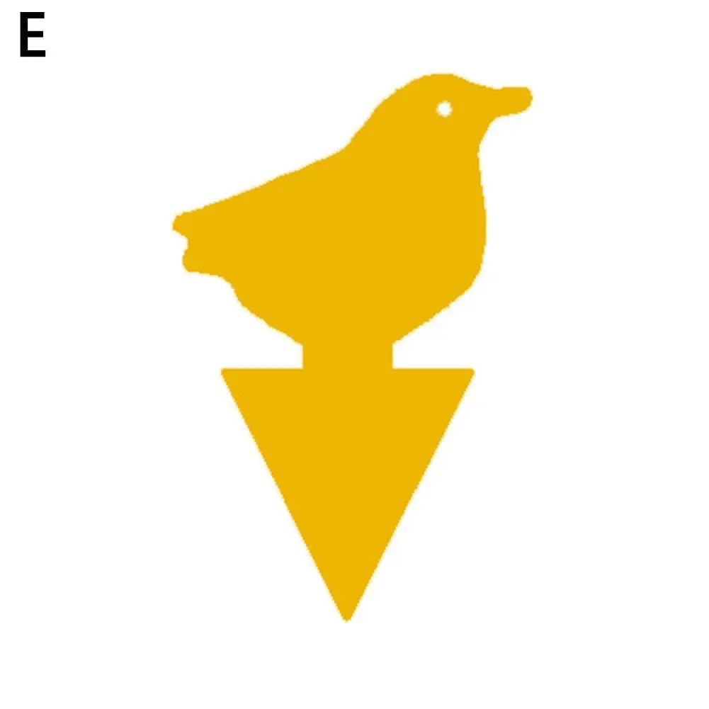 

10pcs Yellow Butterfly Shape Double Sided Sticky Board Plant Flowers Vegetables Flies Mosquito Trap Insect Sticky Board Control