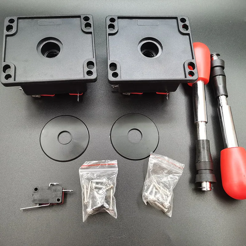 2 шт./лот испанский джойстик 8 way черный/красный шаровой верх с