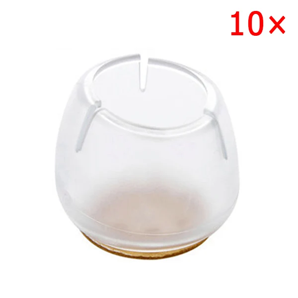 style 3 10pcs Silicone Rectangle Square Round Chair Leg Caps Feet Pads Furniture Table Covers Wood Floor Protectors can CSV - Цвет: style 3