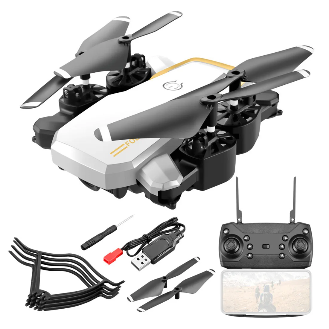 Профессиональный Дрон LF609 с камерой 4K Wi-Fi HD FPV Радиоуправляемый квадрокоптер
