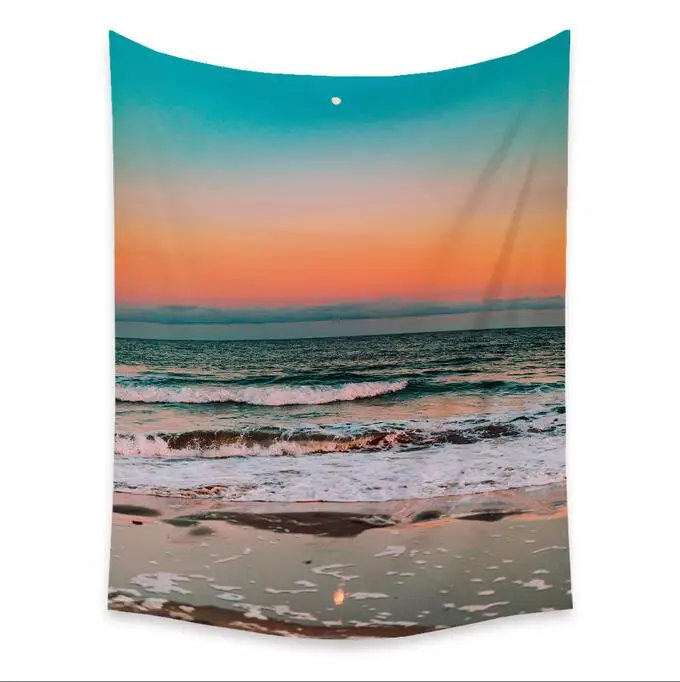 

Пляжный закат пейзаж гобелен домашний Декор Спальня Декор Фон Ткань T4