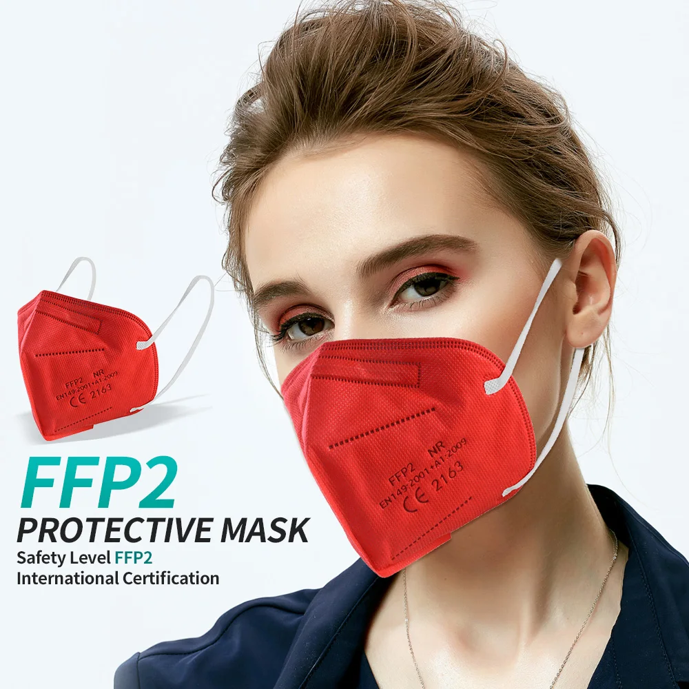9 цветов FFP2 Mascarillas kn95 маски 5 слоев маска Cubrebocas многоразовая Защитная одобренная