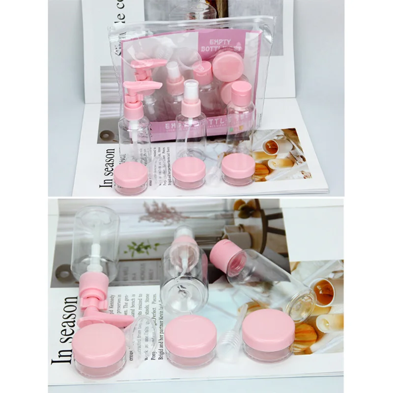 2019 прозрачная Косметическая бутылочка набор для путешествий баночка бутылка