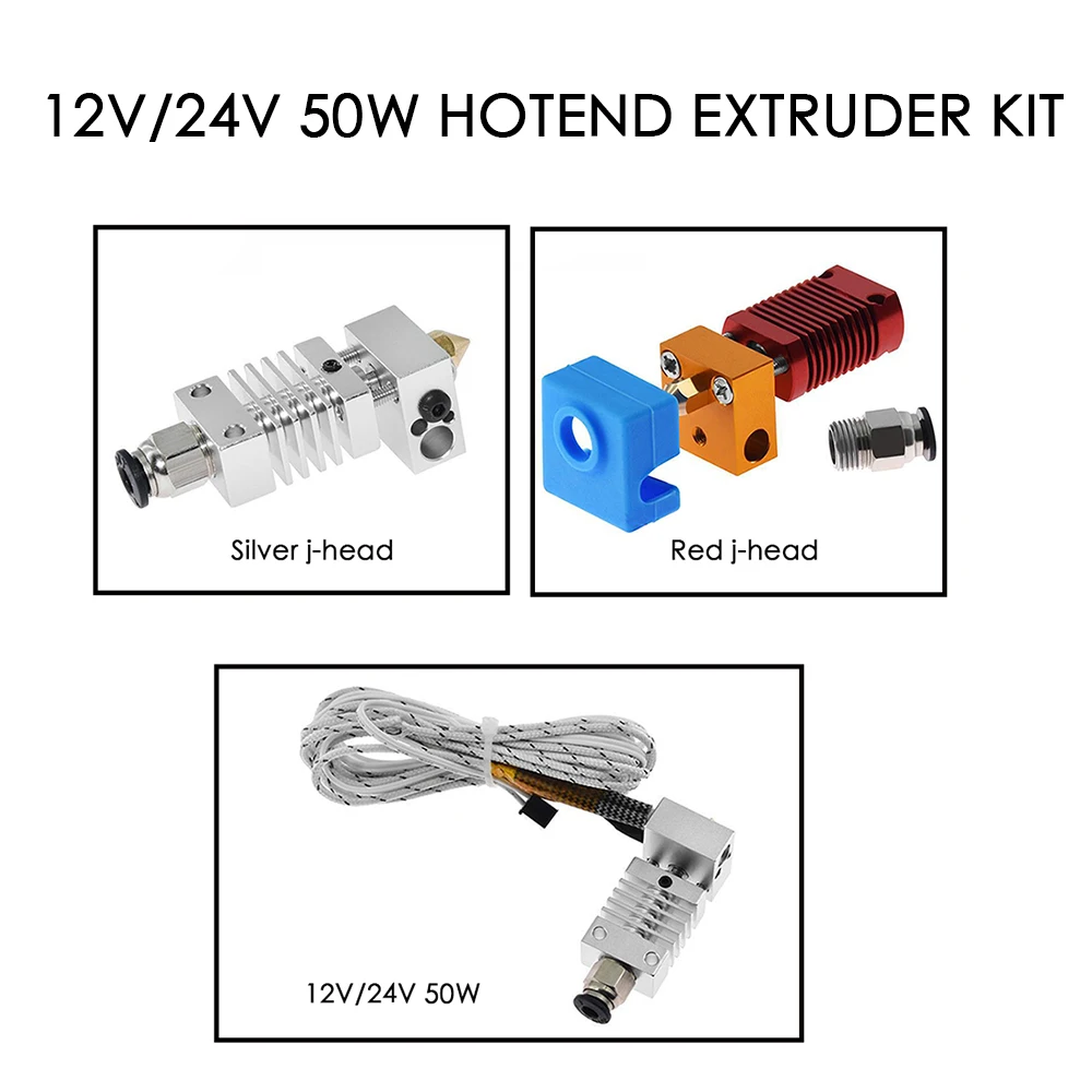 Hotend экструдер набор большое расстояние V6 экструзия 12 В/24 В 50 Вт j головка нагрев