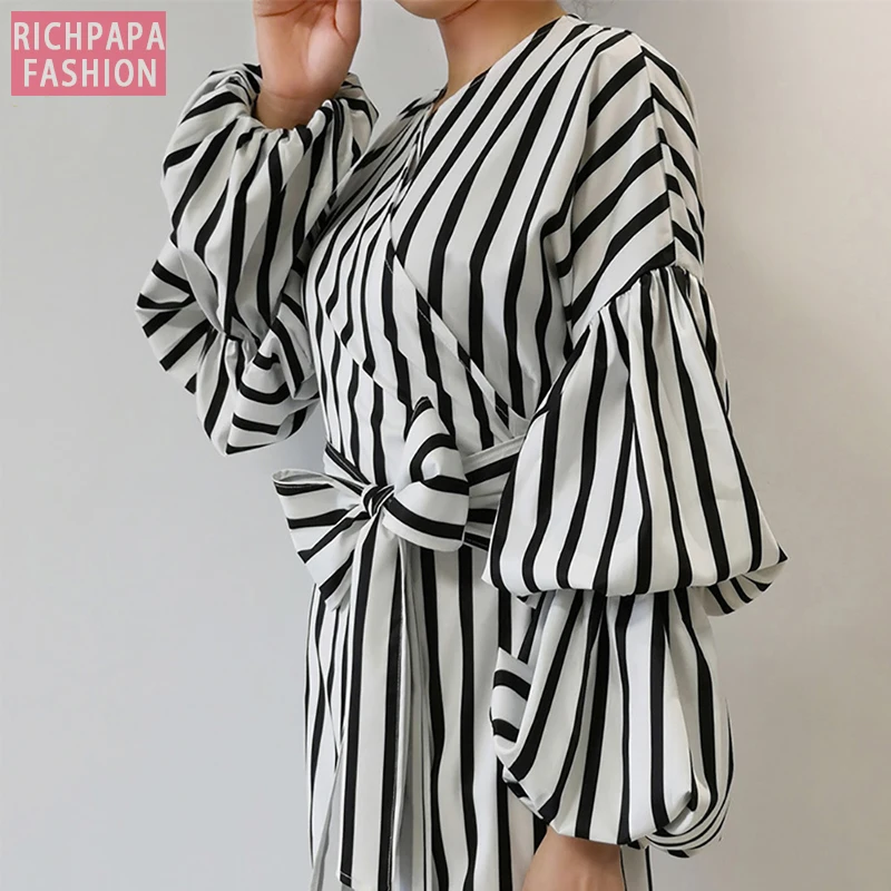 Vestidos Kaftan Abaya Dubai Arabic Women Long Striped Maxi Muslim Hijab Dress Caftan Marocain Turkish Islamic Clothing | Тематическая