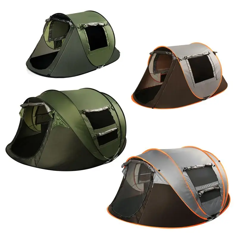 

5-8 Person Automatic Pops Up Family Outdoor Camping Tent Easy Open Camp Tent Ultralight Instant Shade Portable Free Construction
