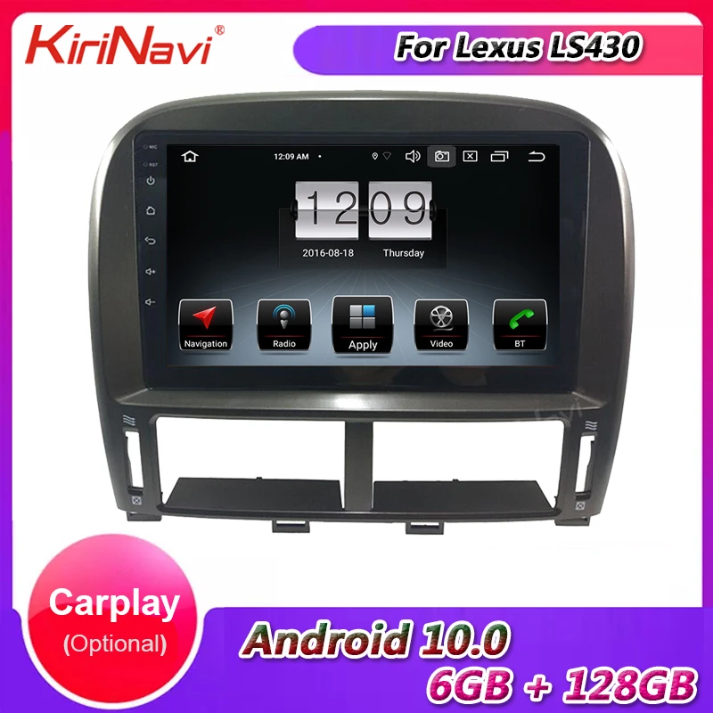 

Kirinavi 9'' Android 10.0 Car Radio For Lexus LS430 Car Dvd Multimedia Player Android Auto GPS Navigation 6+128G 4G 2000-2006