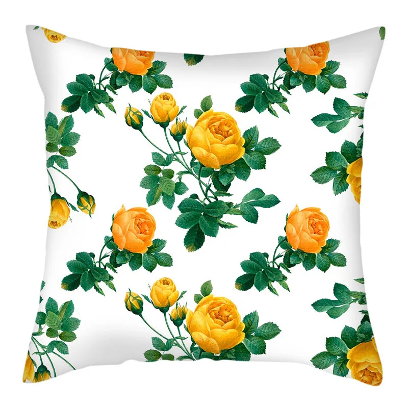 Разноцветный чехол Fuwatacchi для детской подушки Весенняя декоративная наволочка с