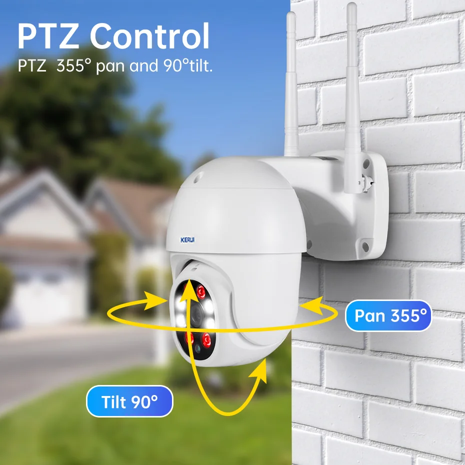 kerui 1080p outdoor camera ptz ip camera security cctv 4x zoom yi surveillance camera wifi p2p night vision motion detection free global shipping