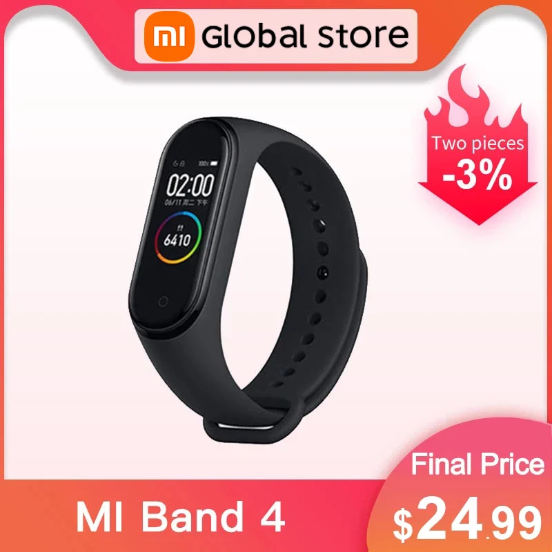 В наличии! Смарт браслет Xiaomi Mi Band 4 2019 мАч Bluetooth 135 50 м|Смарт-браслеты| |
