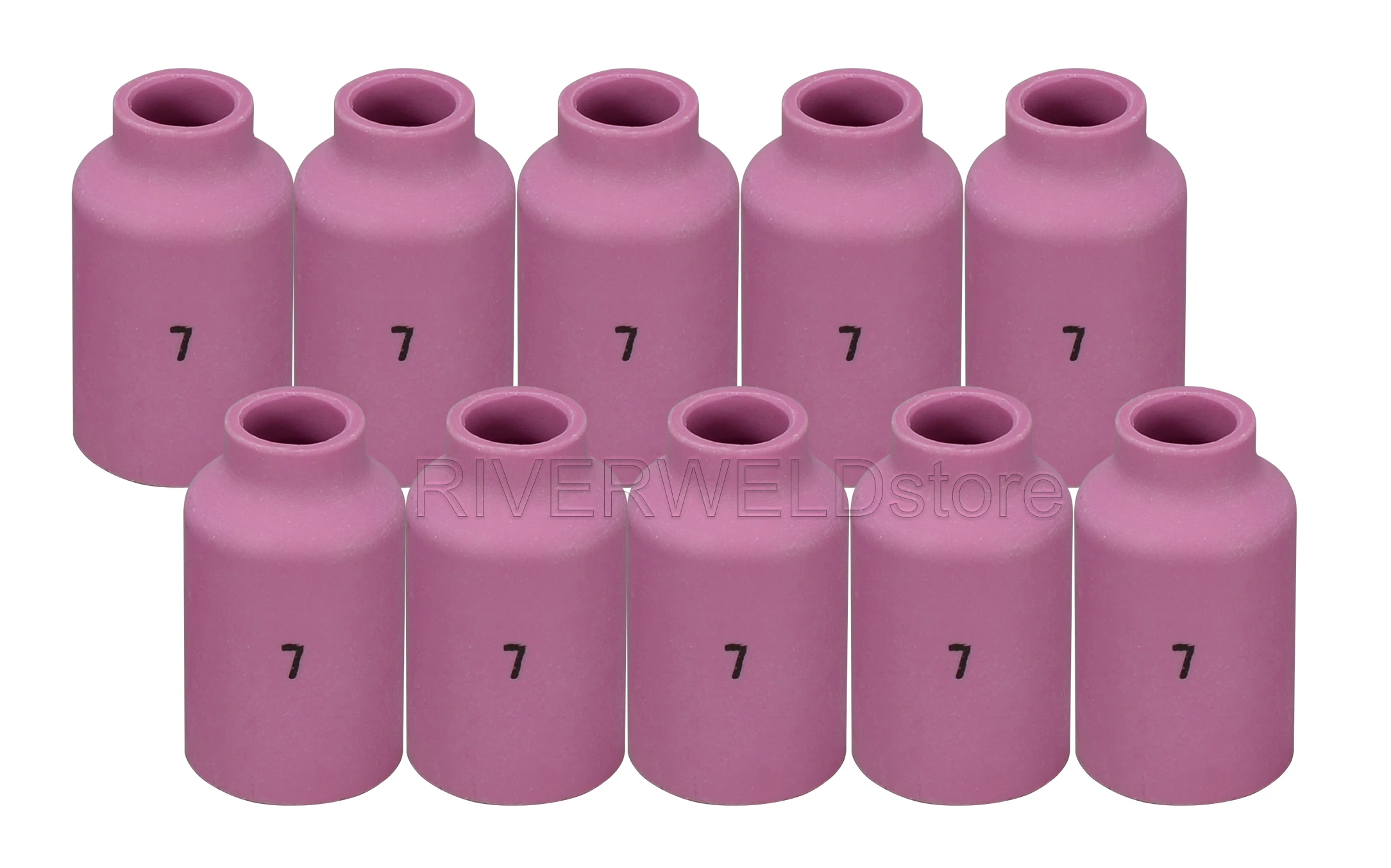

Газовая линза RIVERWELD TIG, керамическая чашка 54N15 (#7, 7/16 дюйма) для сварочного фонаря TIG WP 17 18 26 серии 10pk