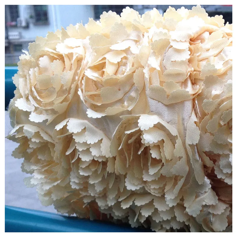 Свадебная кружевная 3d-розетка африканская желтая ткань для шитья своими руками