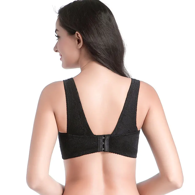 

Sexy Lingerie Lace Push Up Bra Big Size Comfort Bralette Plus Size Full Cup Wireless Brassiere Bras For Girl Women Underwear
