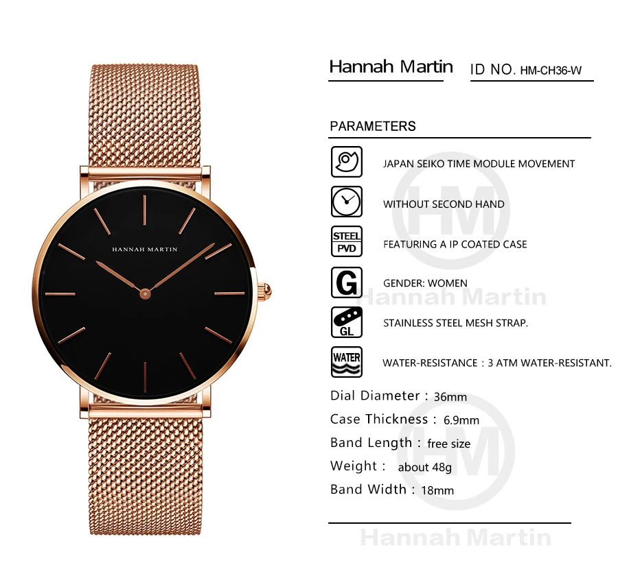 

Dropship Women Watch Japan Quartz Design Waterproof Rose Gold Stainless Steel Mesh 1 set 3psc Band Lady watches relogio feminino
