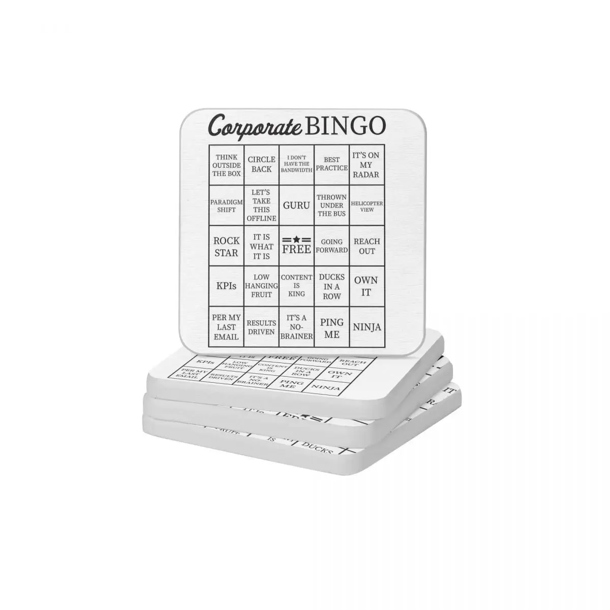 

Корпоративный джагон звуковое слово бинго карточка натуральный диатомит квадратные круглые подставки Быстросохнущий Коврик для мыла Cup ...