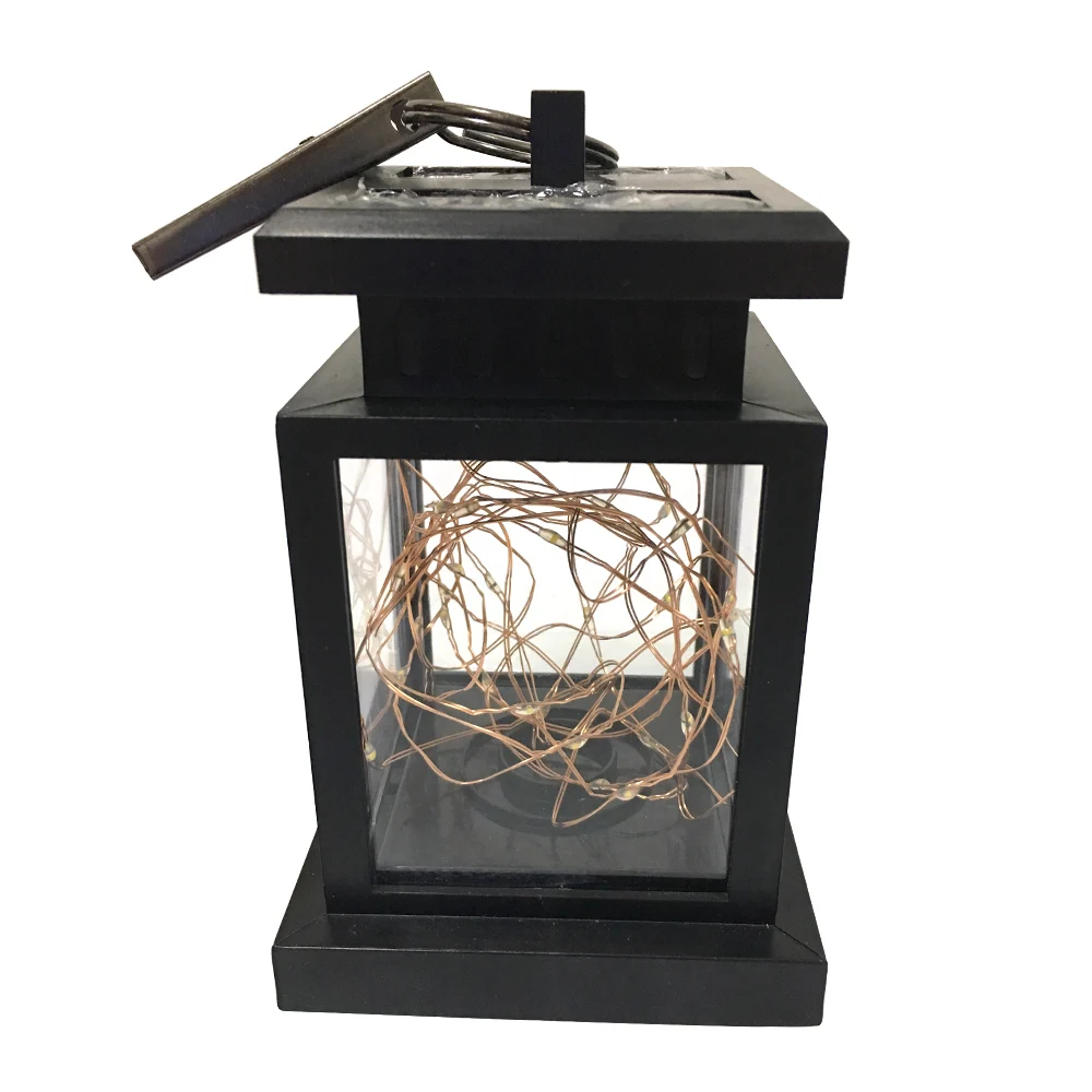 

Hanging Solar Lights Garden Decoration Warm Light Solar Powered Waterproof Landscape Lanterns with Retro Design for Pathway