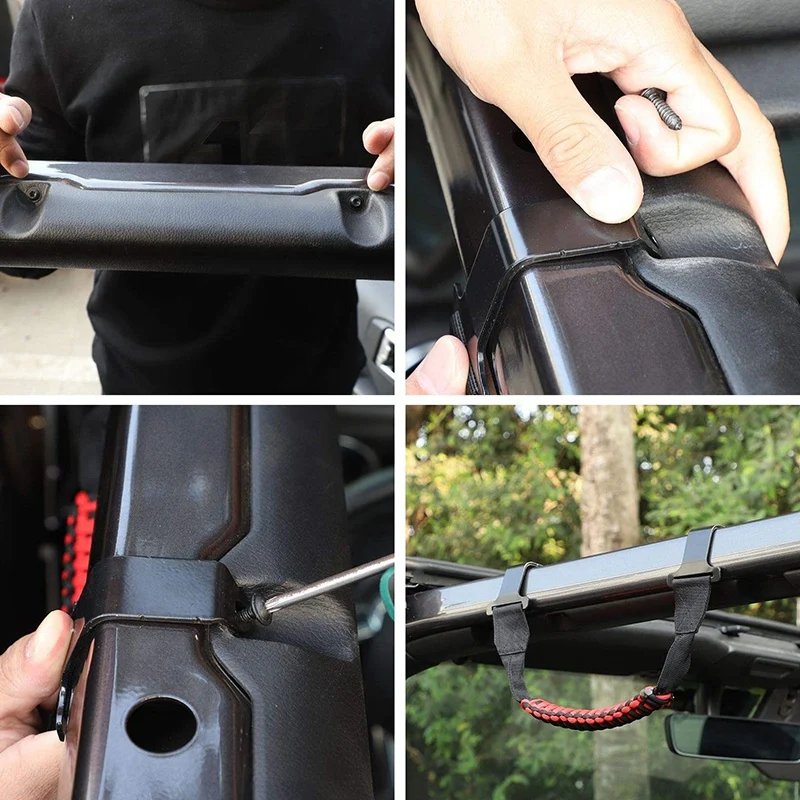 Для JL захватные ручки передние и задние захваты для 2018-2020 Jeep Wrangler &amp Unlimited Sport Sahara