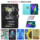 Чехол для планшета с мультяшным принтом для iPad pro 11 ''2020 умный защитный чехол-подставка для iPad Pro 11 дюймов Чехол Funda 2018