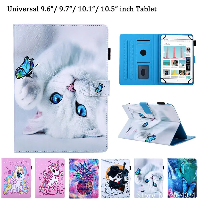 Универсальный чехол для iPad 10 2 2019 Huawei T3 T5 M5 9 6 7 1 5 дюймов планшета с рисунком милого